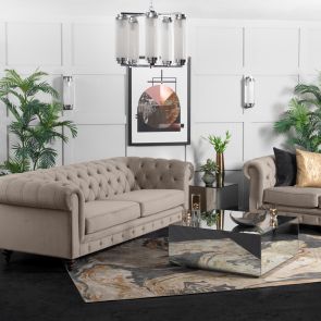 Monty Three Seat Sofa - Taupe