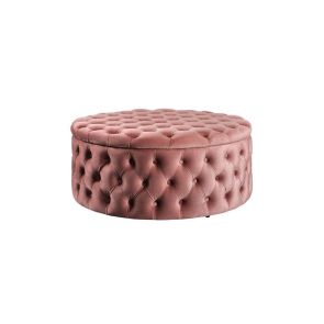 Mylia Pouf ottomano salvaspazio - Rosa Vivo