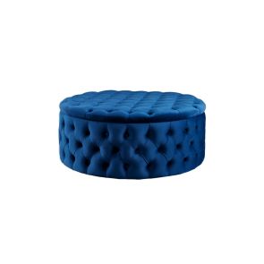 Mylia Pouf ottomano salvaspazio - Blu Marina