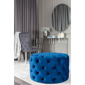 Nevia Pouf ottomano - Blu Marina