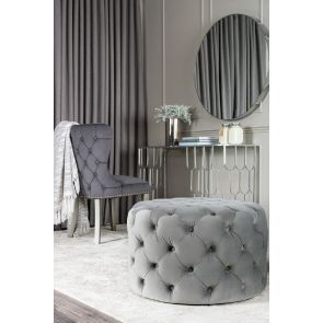 Nevia Pouf ottomano - Grigio Tortora