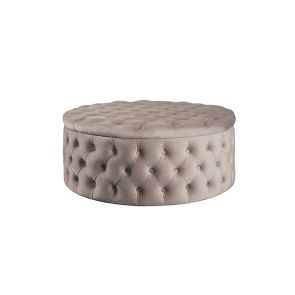 Mylia Storage Ottoman - Taupe