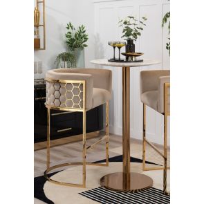 Table de bar en laiton Parker