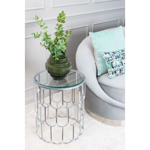 Pino Silver Side Table