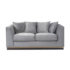 Pino 2-Sitzer Sofa - Taubengrau - Messing Basis