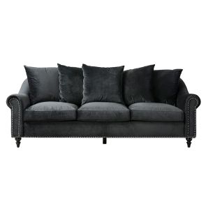 Portman 3-Sitzer Sofa - Schwarz