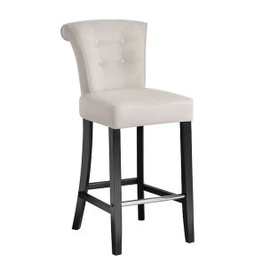 Positano Bar stool with Back Ring - Cream