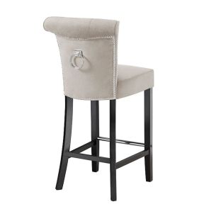 Positano Bar stool with Back Ring - Cream