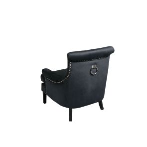 Fauteuil Positano - velours noir