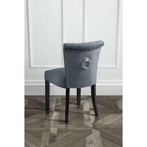 Positano Dining Chair with Back Ring - Smoke