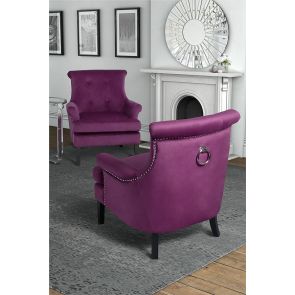  Positano Lounge Armchair - Mulberry