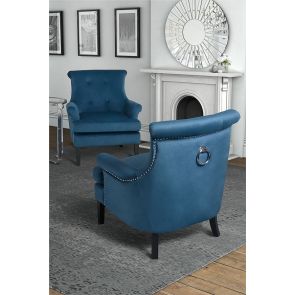 Positano Lounge-Sessel - Wedgewood Blau