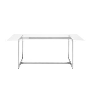 Quad Eettafel Zilver     