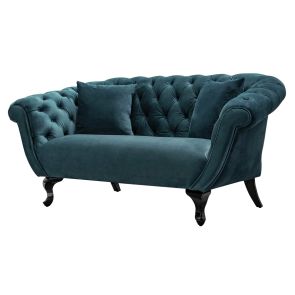 Ramona 2-Sitzer Sofa - Pfauenblau