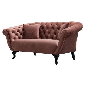 Ramona 2-Sitzer Sofa - Zartrosa