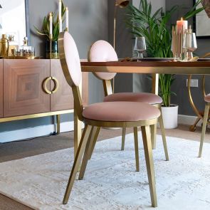 Ravello Dining Chair - Blush Pink