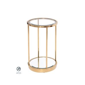 Rippon Brass Circular Side Table