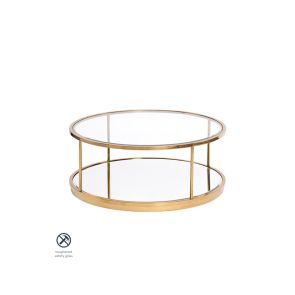 Rippon Brass Circular Coffee Table