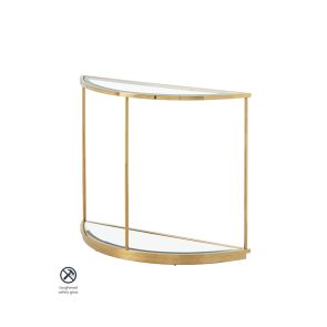 Rippon Brass Curved Console Table