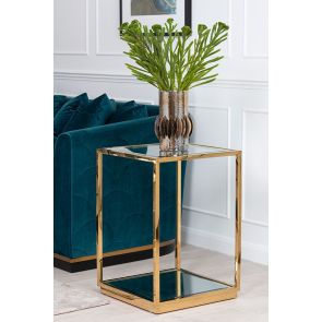 Rippon Brass Square Side Table