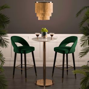 Rossini Bar Stool - Bottle Green