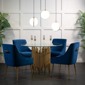 Rubell Brass Dining Table