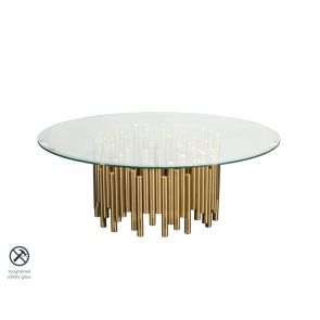 Table basse Rubell en laiton