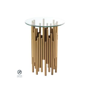 Rubell Brass Side Table