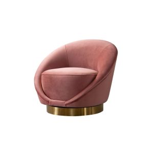 Selini Swivel Chair - Blush Pink