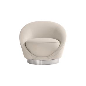 Selini Swivel Chair - Chalk