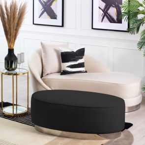 Selini Footstool – Black