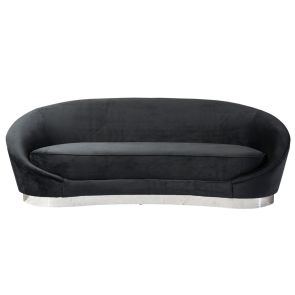 Selini 3-Sitzer Sofa - Silber Basis - Schwarz 