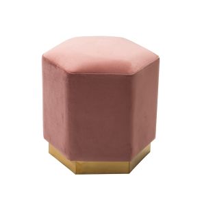 Senio Hexagonal Stool Pink