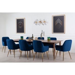 Como Walnut Extending Dining Table