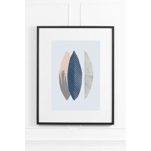 Silver Ash No.1 Wall Art - Black Frame