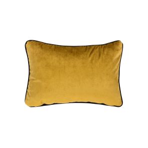 Coussin rectangulaire en velours doré