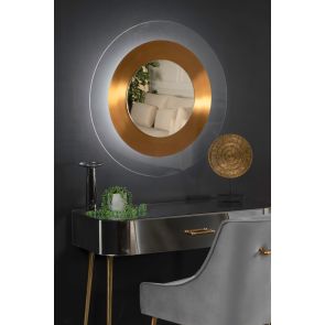 Solar Flare Wall Mirror Gold