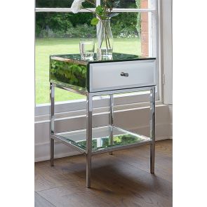 Stiletto Toughened Mirror Side Table