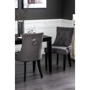 Torino Dining Chair with Back Ring - Smoke  