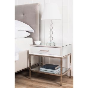 Trio Table de Chevet blanc