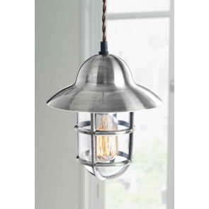 Tristan Industrial Chrome Pendant Light