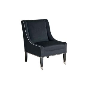 Fauteuil de salon Lauren noir