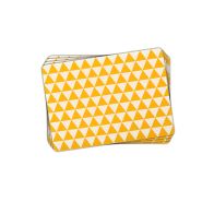 Set of 6 Placemats  Yellow Check - gft