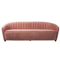 Alice Three Seat Sofa - Blush Pink