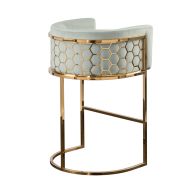 Alveare Counter Stool Brass - Jade