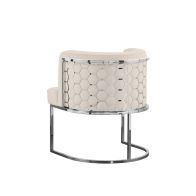 Alveare Dining Chair Silver - Chalk