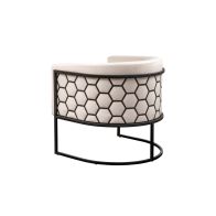 Alveare Tub Chair Black - Chalk