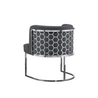 Alveare Dining Chair Silver - Smoke
