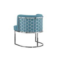 Alveare Dining Chair Silver - Teal