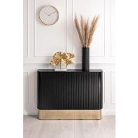 Anastasia Black Glass Radiator Cover